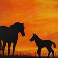 Horses at Sunset