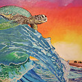 Surfing Sea Turtle